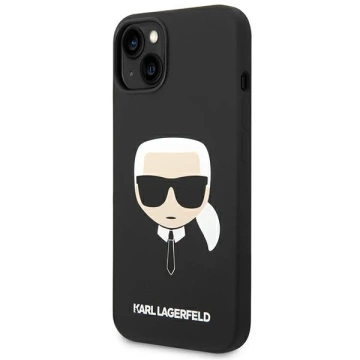 Etui Karl Lagerfeld KLHCP14MSLKHBK für iPhone 14 Plus 6,7" Hardcase Silikon Karl`s Head